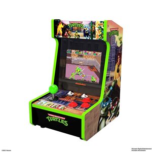 Borne d'arcade de table Countercade Teenage Mutant Ninja Turtles par Arcade1UP, 2 jeux