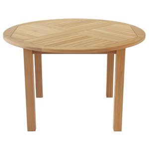 ARB Teak & Specialties 48-in Teak Round Dining Table