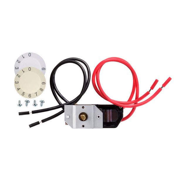 Dimplex LC White Mechanical Double Pole Thermostat kit