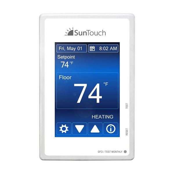 SunTouch SunStat CommandPlus Programmable Touchscreen Thermostat 120/240V