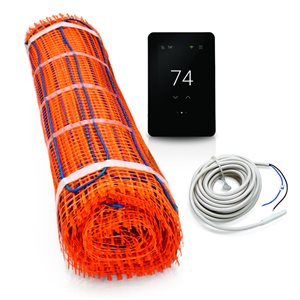 Trousse pour plancher chauffant TapeMat de SunTouch 120 V 20 pi² avec thermostat