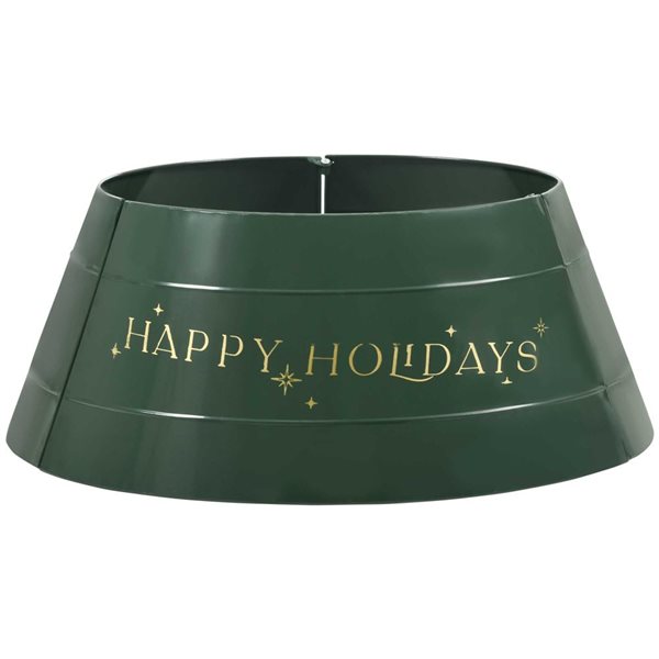 Collet de sapin de Noël HomCom métal vert 26 po