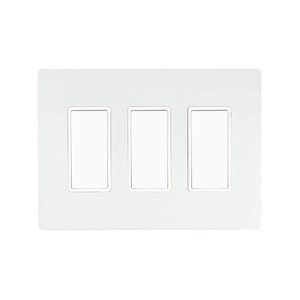 Eurofase Heating 3 Heater On/Off Paddle Switches and White 3-Gang Wall Plate