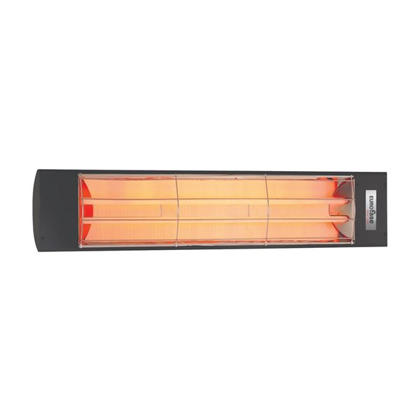 Eurofase Heating Black 4000W 277 V Electric Infrared Dual Element Heater