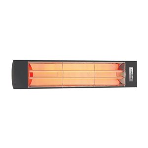 Eurofase Heating Black 4000W 277 V Electric Infrared Dual Element Heater