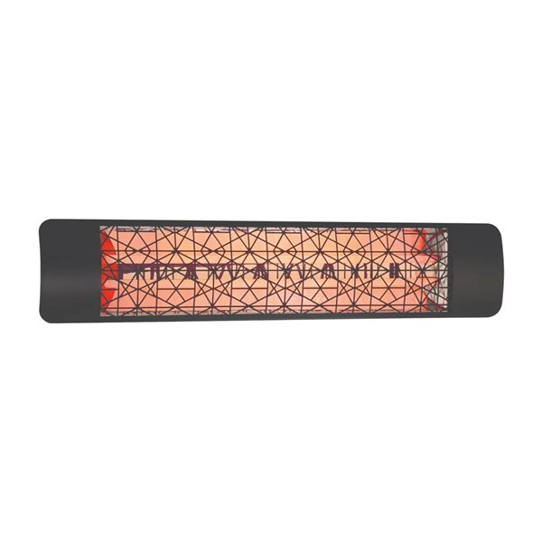 Eurofase Heating Astra Black 5000W 240 V Electric Infrared Dual Element Heater