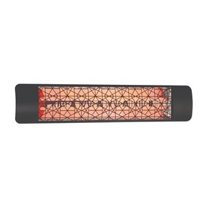 Eurofase Heating Astra Black 5000W 240 V Electric Infrared Dual Element Heater