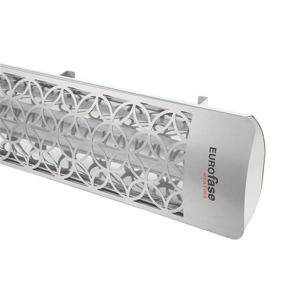 Eurofase Heating Clover Stainless Steel 4000 W 240 V Electric Infrared Dual Element Heater