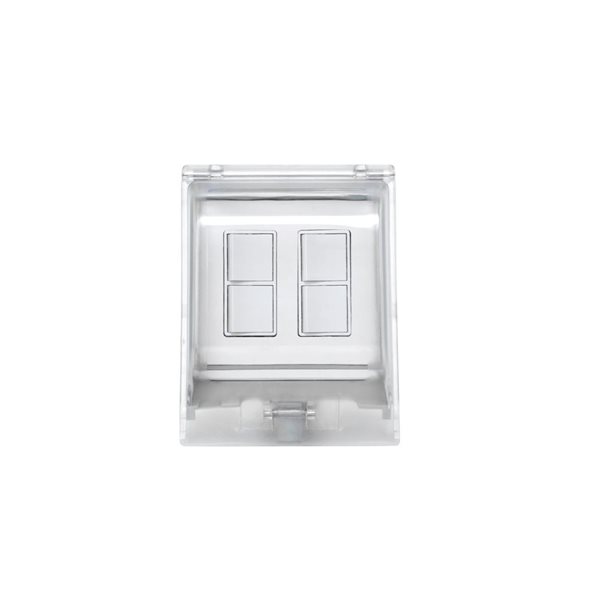 Eurofase Heating Weatherproof Surface Mount 2-Duplex Switch and Dual White Gang Box 20 A per Pole