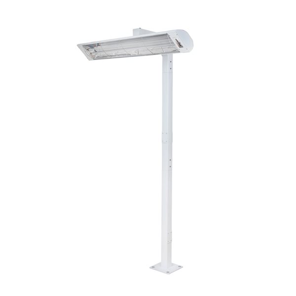 Eurofase Heating 8 ft Single Pole Mount for 6000 W Heaters - White