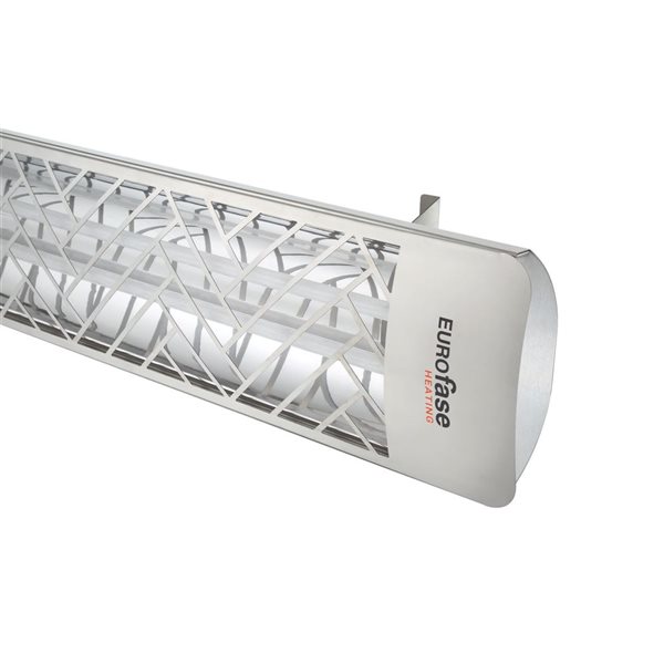 Eurofase Heating Chevron Stainless Steel 6000W 240 V Electric Infrared Dual Element Heater