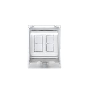 Eurofase Heating Weatherproof Recessed Mount 2-Duplex Switch and Dual White Gang Plate and Box 20 A per Pole