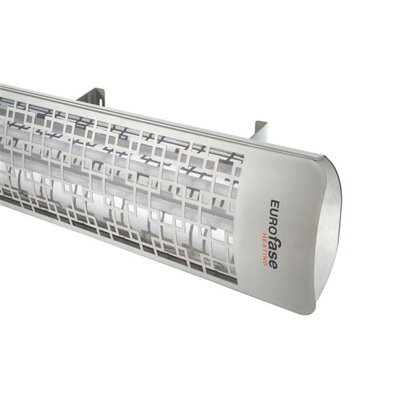 Eurofase Heating Brix Stainless Steel 4000 W 240 V Electric Infrared Dual Element Heater