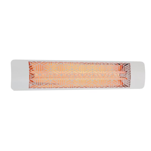 Eurofase Heating Mason White 4000W 480 V Electric Infrared Dual Element Heater