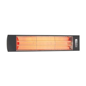 Eurofase Heating 5000 W 277 V Black Electric Infrared Dual Element Heater