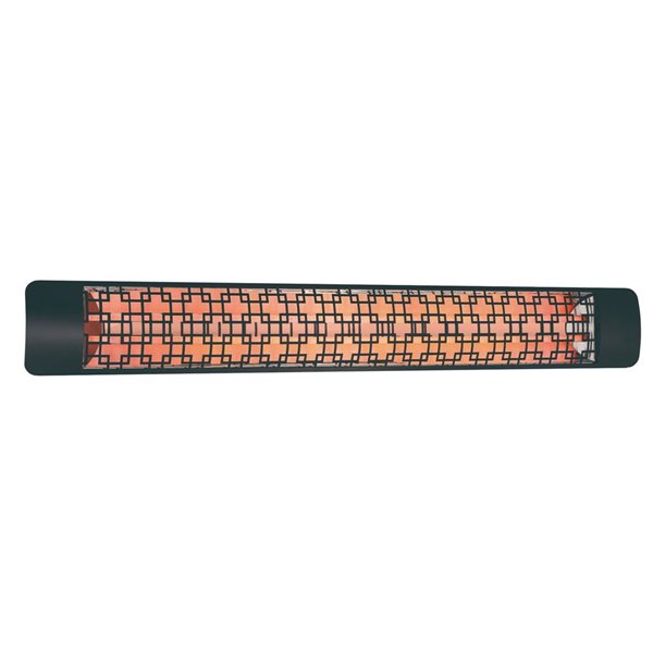 Eurofase Heating Brix Black 6000W 240 V Electric Infrared Dual Element Heater