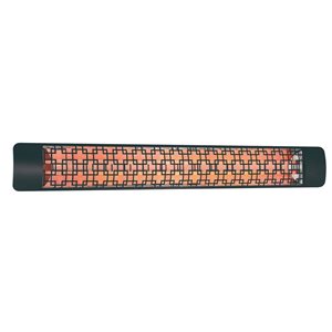 Eurofase Heating Brix Black 6000W 240 V Electric Infrared Dual Element Heater