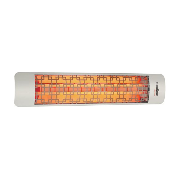 Eurofase Heating Brix Stainless Steel 4000 W 208 V Electric Infrared Dual Element Heater