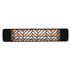 Eurofase Heating Chevron Black 1500W 120 V Electric Infrared Single Element Heater