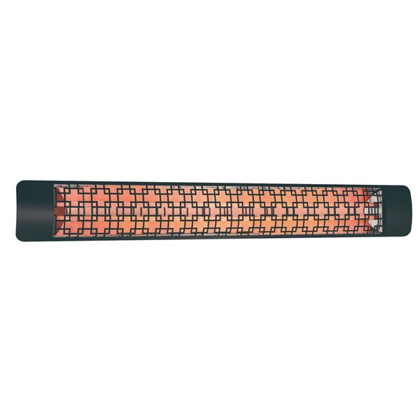 Eurofase Heating Brix Black 6000W 277 V Electric Infrared Dual Element Heater