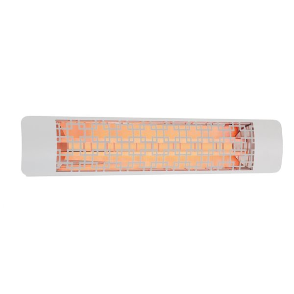 Eurofase Heating Brix White 4000W 240 V Electric Infrared Dual Element Heater