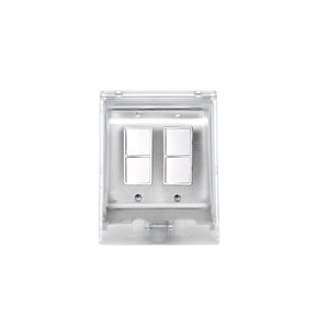 Eurofase Heating Weatherproof Surface Mount 2-Duplex Switch and Dual Stainless Steel Gang Box 20 A per Pole