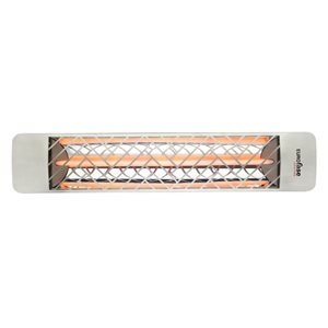 Eurofase Heating 1500 W Chevron Stainless Steel 120 V Electric Infrared Single Element Heater