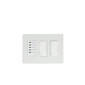 Eurofase Heating Timer and 2-Dimmer Combo and White Plastic Wall Plate