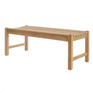 ARB Teak & Specialties 47 x 19.75 x 17.75-in Outdoor Teak Bench