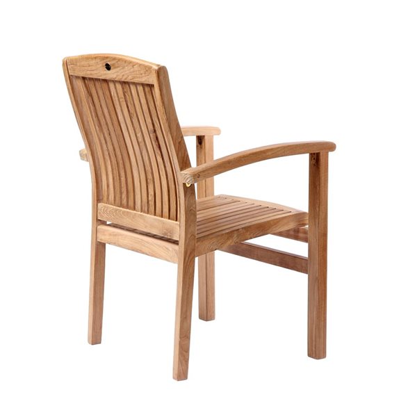 ARB Teak & Specialties Colorado 25 x 36 x 24-in Teak Stacking Chair