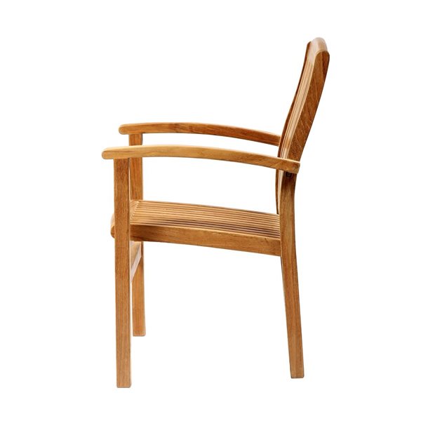 ARB Teak & Specialties Colorado 25 x 36 x 24-in Teak Stacking Chair