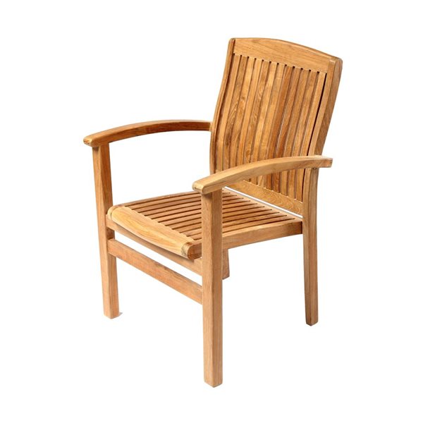 ARB Teak & Specialties Colorado 25 x 36 x 24-in Teak Stacking Chair