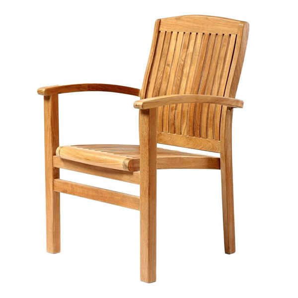 ARB Teak Specialties Colorado 25 X 36 X 24 In Teak Stacking Chair   332021069 MainImage 001 L 