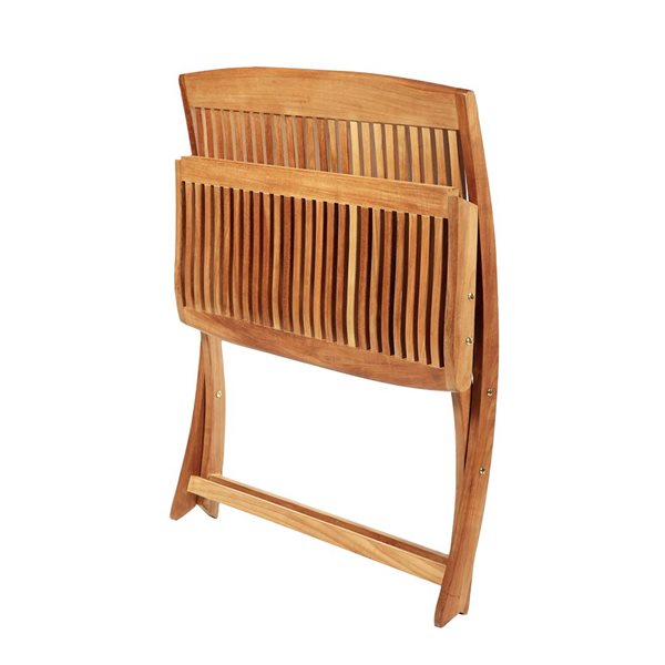 Banc pliant en teck Colorado par ARB Teak & Specialties 24,5 x 38,5 x 54 po