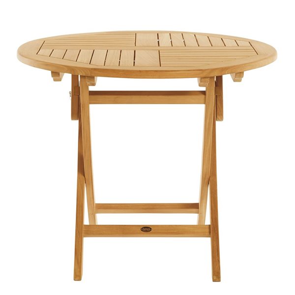 ARB Teak & Specialties 36-in Teak Folding Round Classic Dining Table