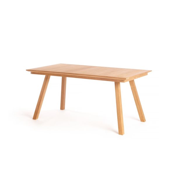 Table de patio rectangulaire en teck Cordele par ARB Teak & Specialties 63 x 36 po