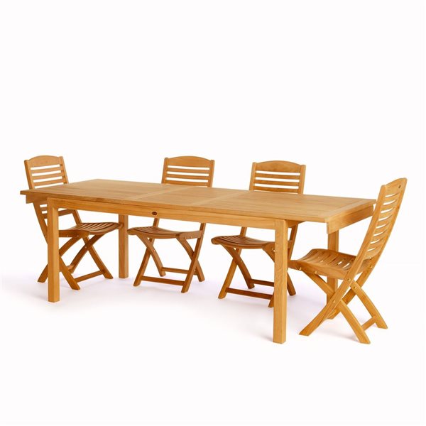 ARB Teak & Specialties Foster Teak 71/91 x 36-in Rectangular Dining Extension Table