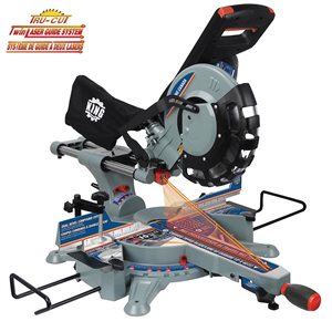 King Canada 10-in Sliding Dual Compound Miter Saw with Twin Laser