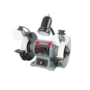 King Canada 8-in Low Speed Bench Grinder With Light