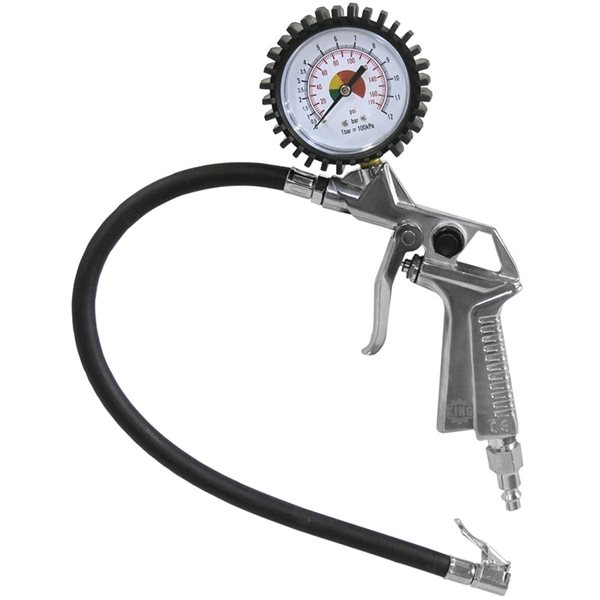 King Canada Tire Inflation Gun with Pressure Gauge