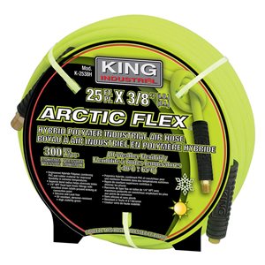 Tuyau d'air industriel King Canada en polymère Hybride (25 pi x 3/8 po DI)