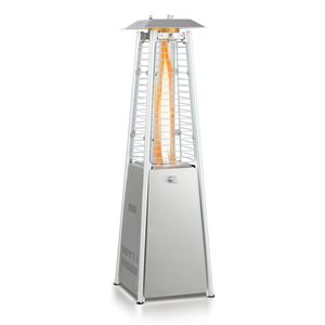 Costway 35-in Propane gas 9500 BTU Stainless Steel Portable Tabletop Pyramid Patio Heater