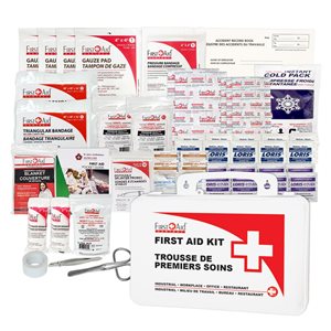 First Aid Central Federal Regulations Truck First Aid Kit - Plastic Case