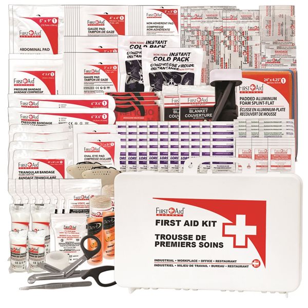 First Aid Central CSA Type 3 Intermediate Medium First Aid Kit - Plastic Case