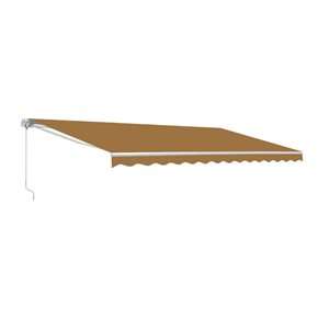 ALEKO Retractable Motorized 12' X 10' Patio Awning Sand