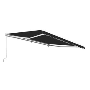 ALEKO Retractable Motorized 12' X 10' Patio Awning Black