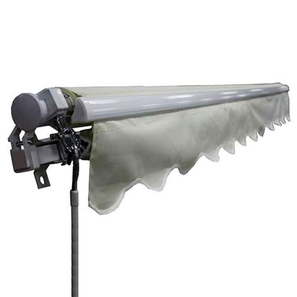 ALEKO  Retractable  Patio Awning 13 x 10 Feet Ivory Color