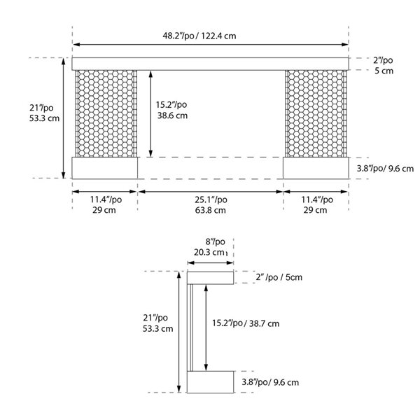 ActiveFlame Home Décor Series Fireplace Floating Mantel Shelf with Lighting and Hexagon Tile