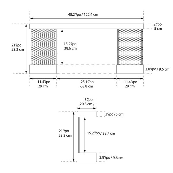 ActiveFlame Home Décor Series Fireplace Floating Mantel Shelf with Lighting - Urban Cement