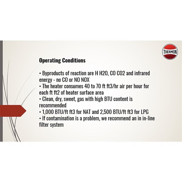 Cata-Dyne WX Series 1250 BTU 6 x 8-in Explosion-Proof Infrared Gas Catalytic Heater - Temp Code T2C